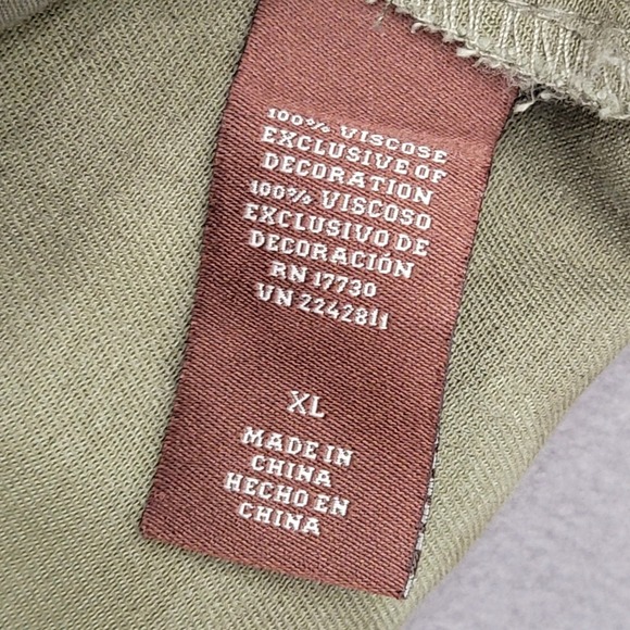 Knox Rose Camo Utility Jacket Embroidered Floral Boho Festival Womens Size XL - Picture 12 of 13